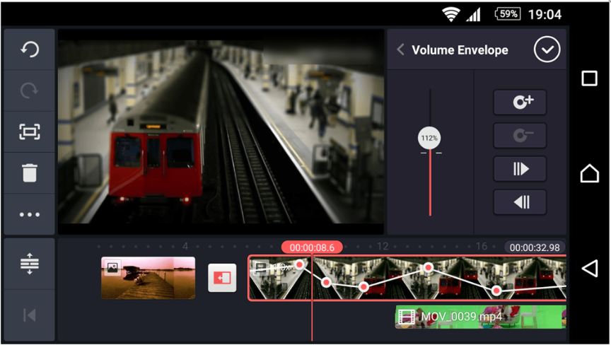 изменение фона в видео на картинку или видеоклип в KineMaster